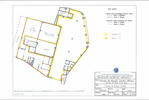 966 sqm office for rent in Bkara