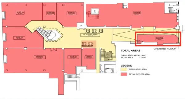 Ground Floor Retail Space in Paola (36.05 sqm) in Commercial Complex
