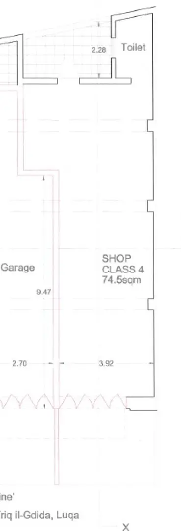 79sq m class 4 shop or office space on a busy road