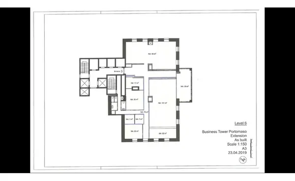 Portomaso 460 sqm Office to let located on the 6th level