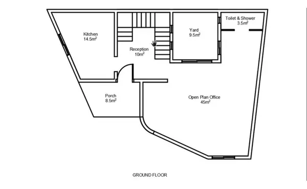 Office to let in Malta: Msida office block for rent with an area of 230sqm