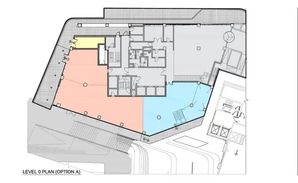 Shop for rent on the Ground floor of a Commercial business Tower with an area of 332sqm