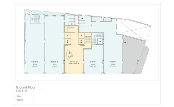 Shops for rent in Malta: St. Julian's 275sqm commercial premises for rent