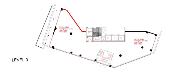315sqm Shell Form Retail Property in Mercury Tower, St. Julian's